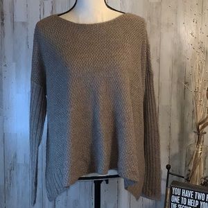 EILEEN FISHER Alpaca Silk Sweater Brown Taupe Tan Soft Neutral Medium